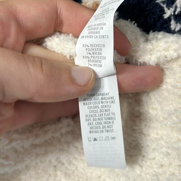 Offline By Aerie Marshmallow Moves Chevron Sweater NWT Women's Sz XS Relaxed Fit - Picture 6 of 6